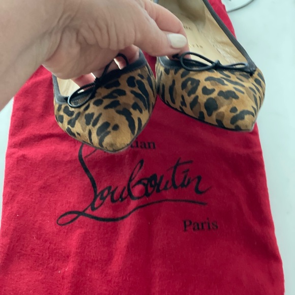 SOLD Christian Louboutin Hall Animal Print Flats - Picture 4 of 4